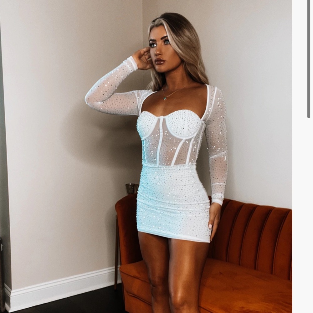 White Bachelorette Dress
